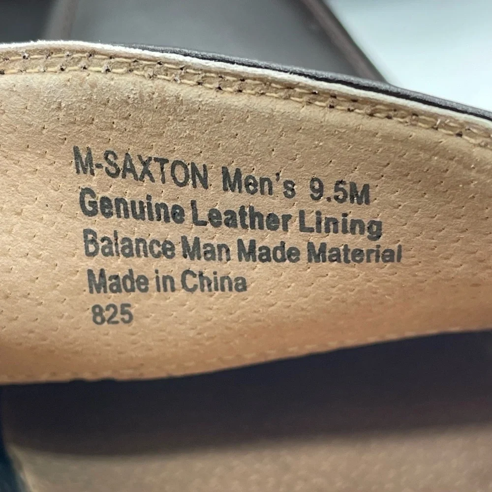 Madden M Saxton Men's Size 9.5‎ Penny Loafers Brown Slip On Leather Casual Shoes